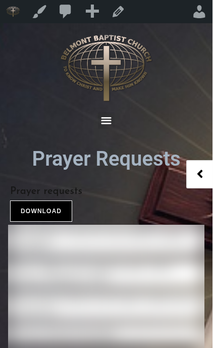 Prayer Requests on a phone